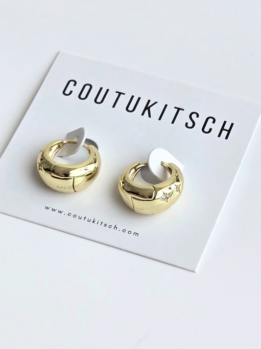 007 | celestial huggie hoops