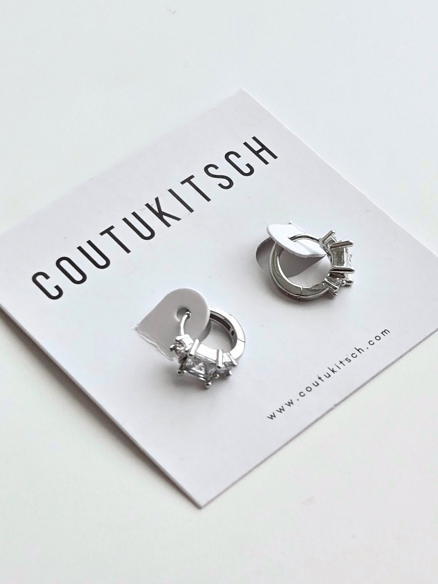 011 | mini chunky crystal hoops