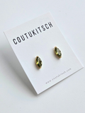 017 | green marquise studs