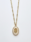 052 | pearl Lady Guadalupe necklace