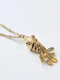 053 | gold fish necklace