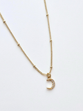 054 | dainty moon necklace