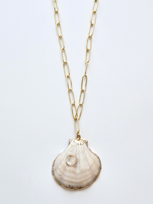 069 | scallop shell necklace