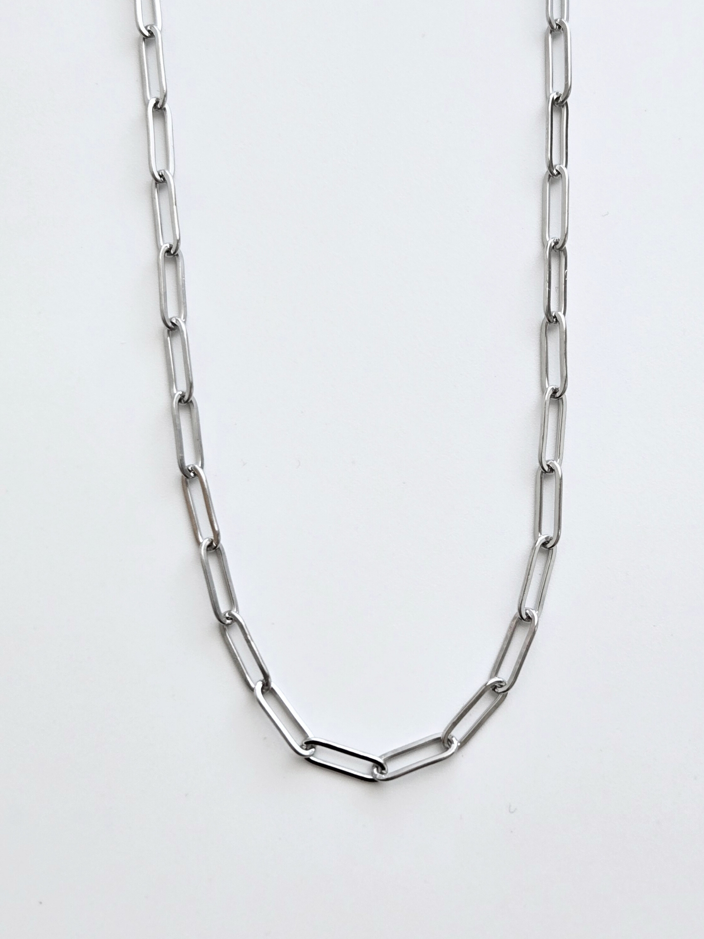 080 | silver paperclip chain