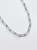 080 | silver paperclip chain