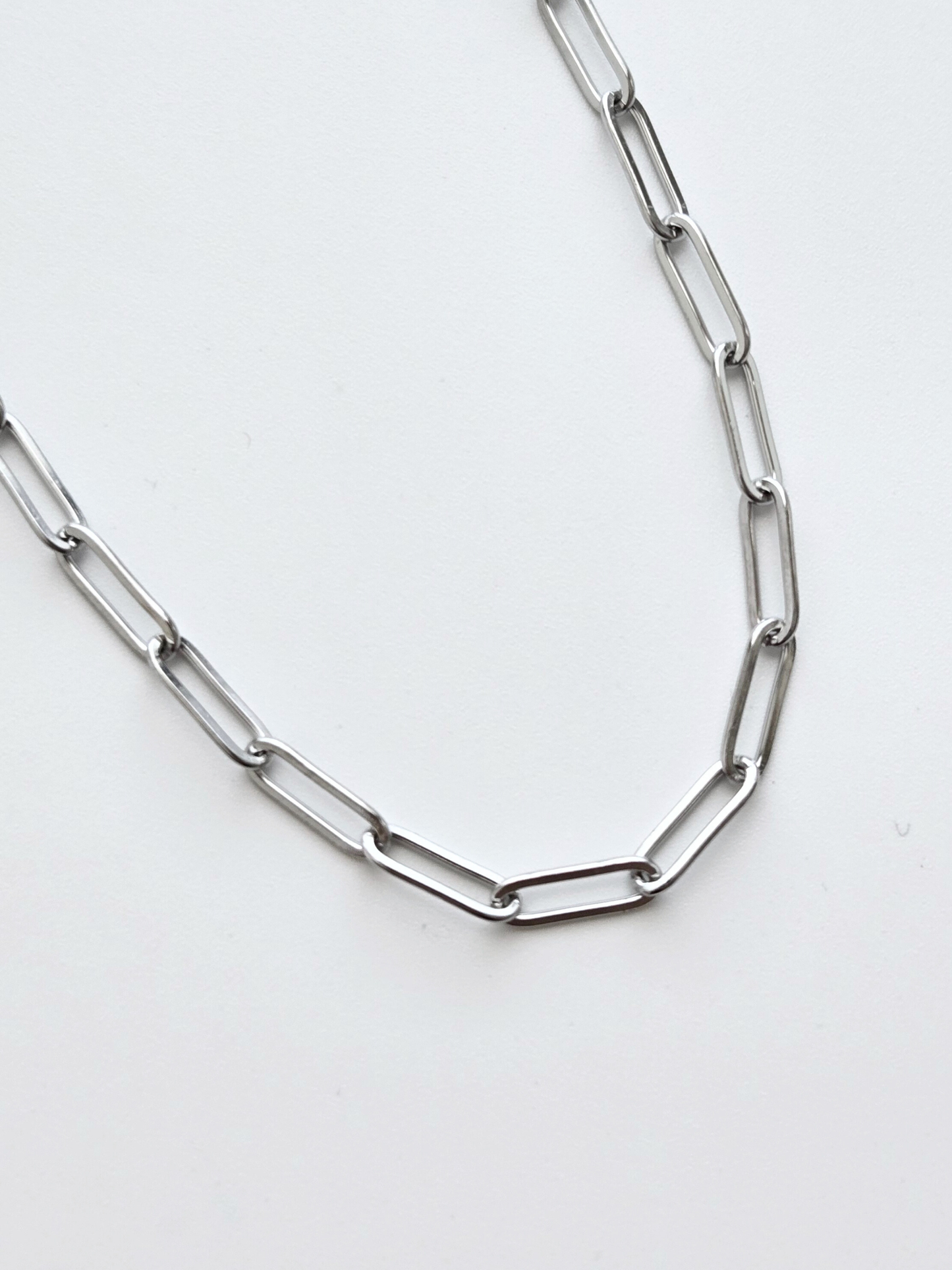 080 | silver paperclip chain