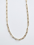 081 | gold paperclip chain
