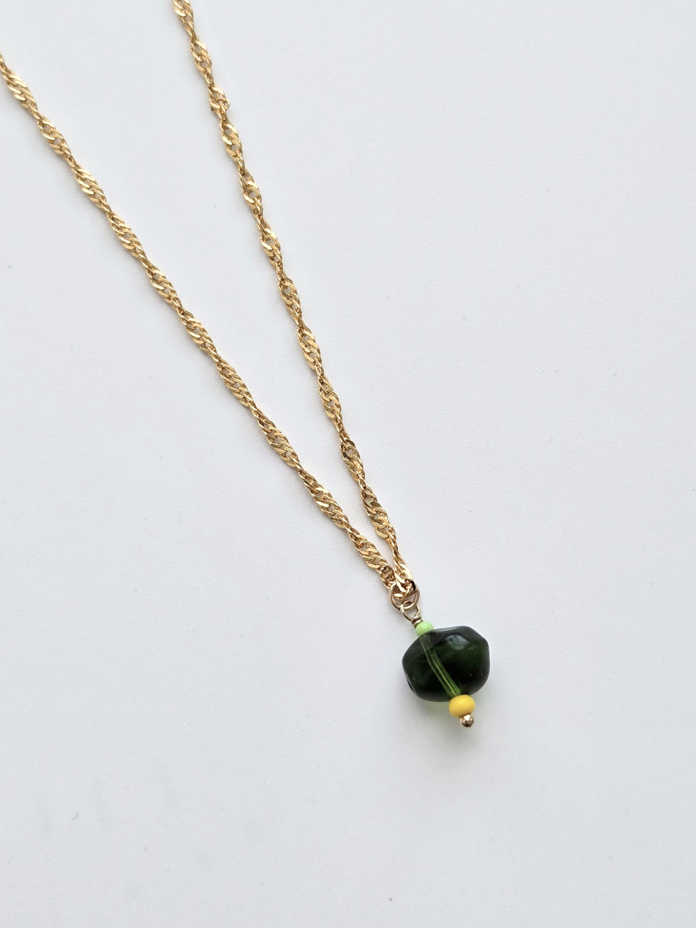 095 | green stone necklace