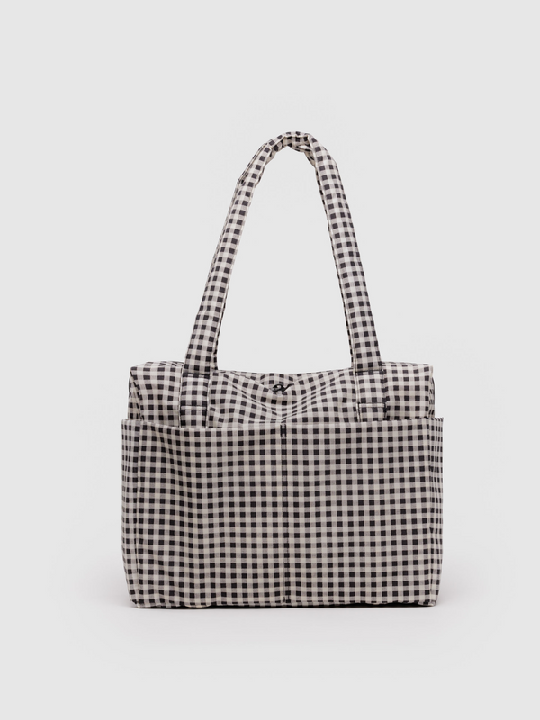 Small Cloud Carry-on | Black & White Gingham
