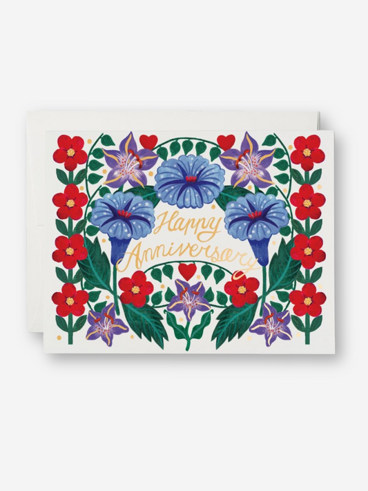Petunia Anniversary Card