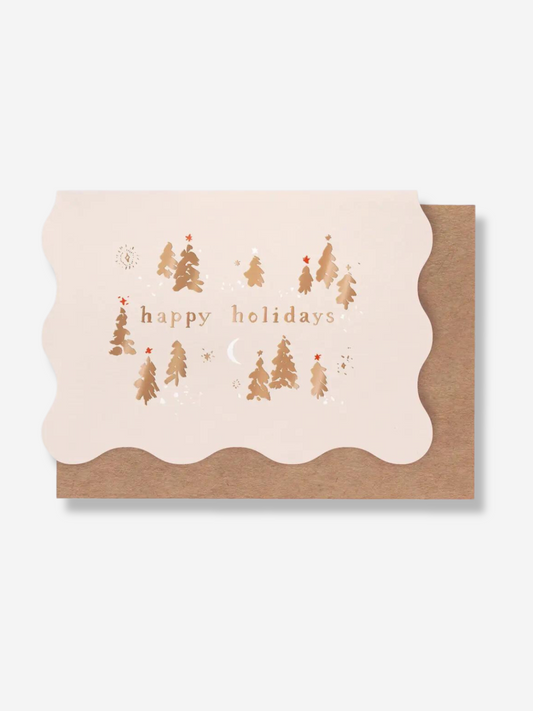 Happy Holidays Tree Card