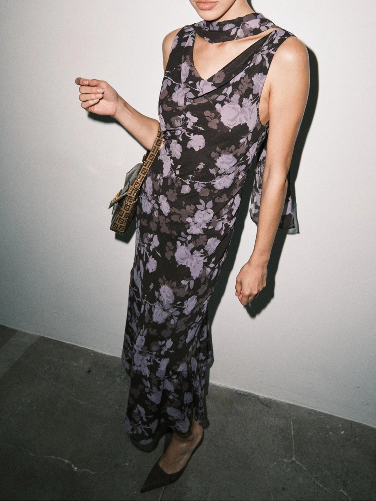 Noelle Sheer Floral Maxi Dress