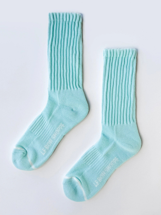 Ballet Socks Aqua