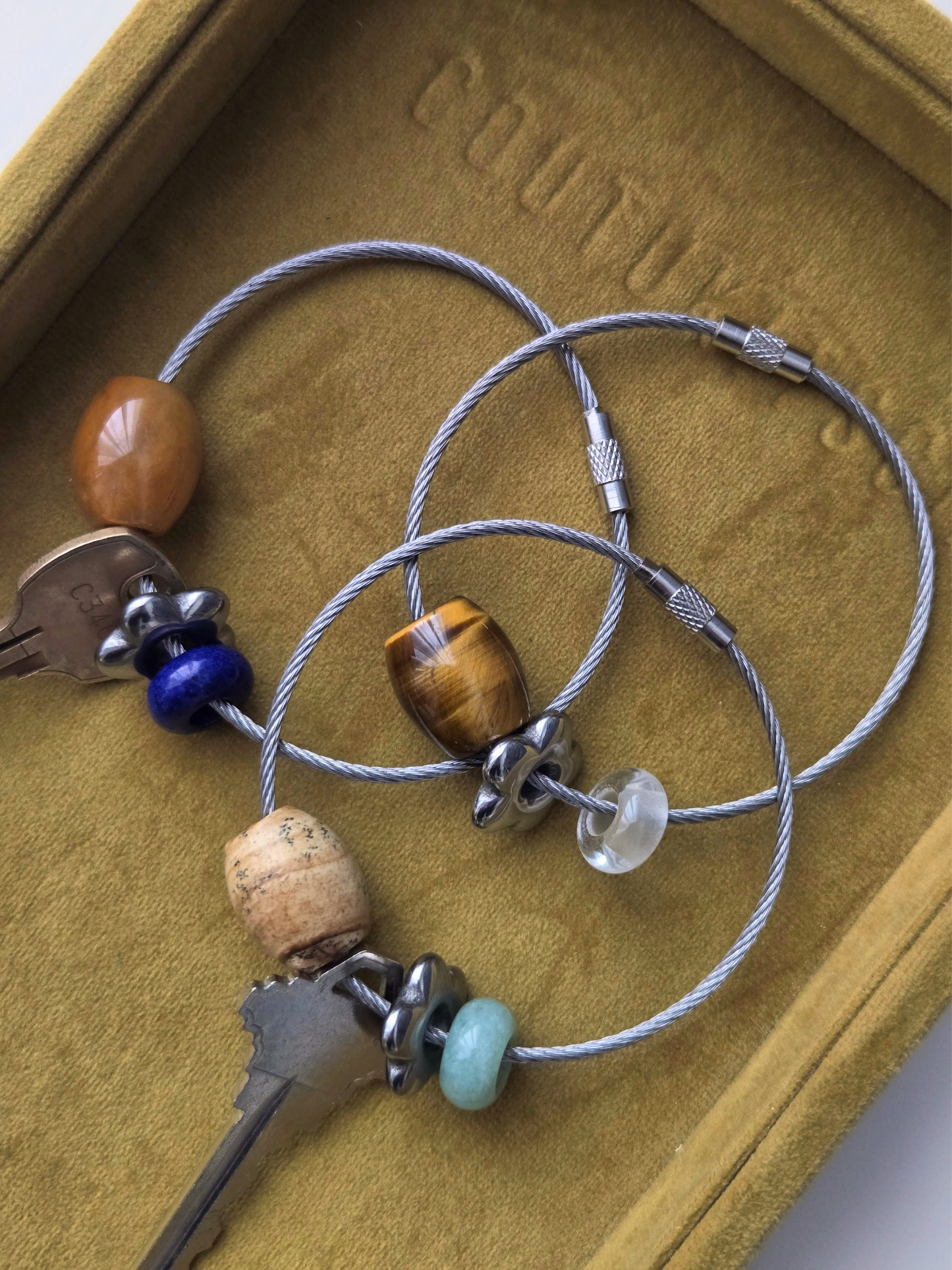 Beaded Key Ring
