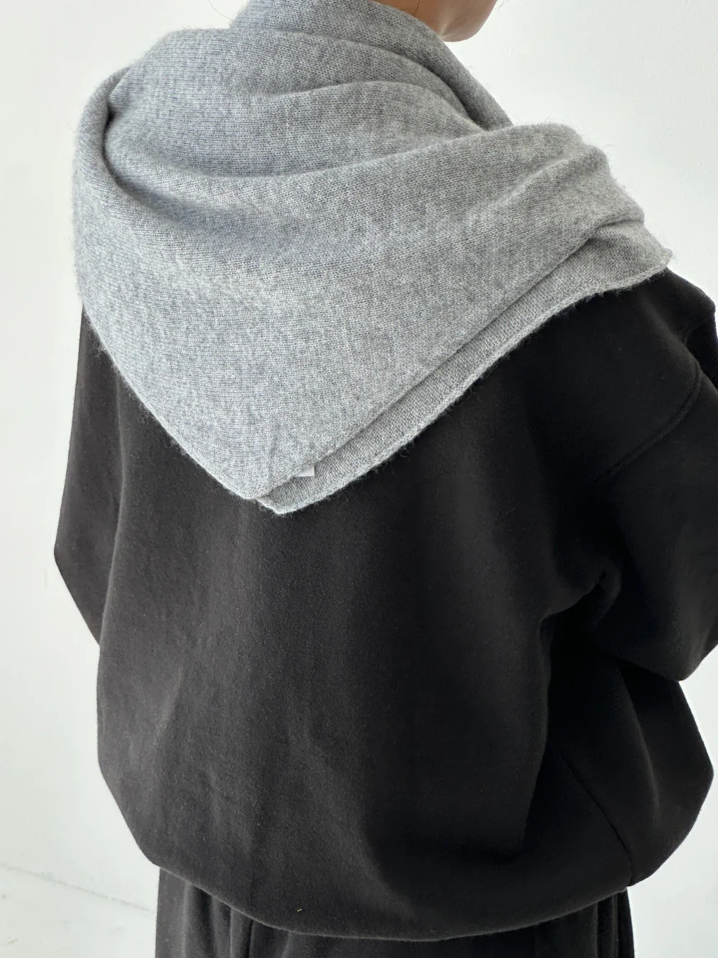 Cashmere Shawl Heather Grey