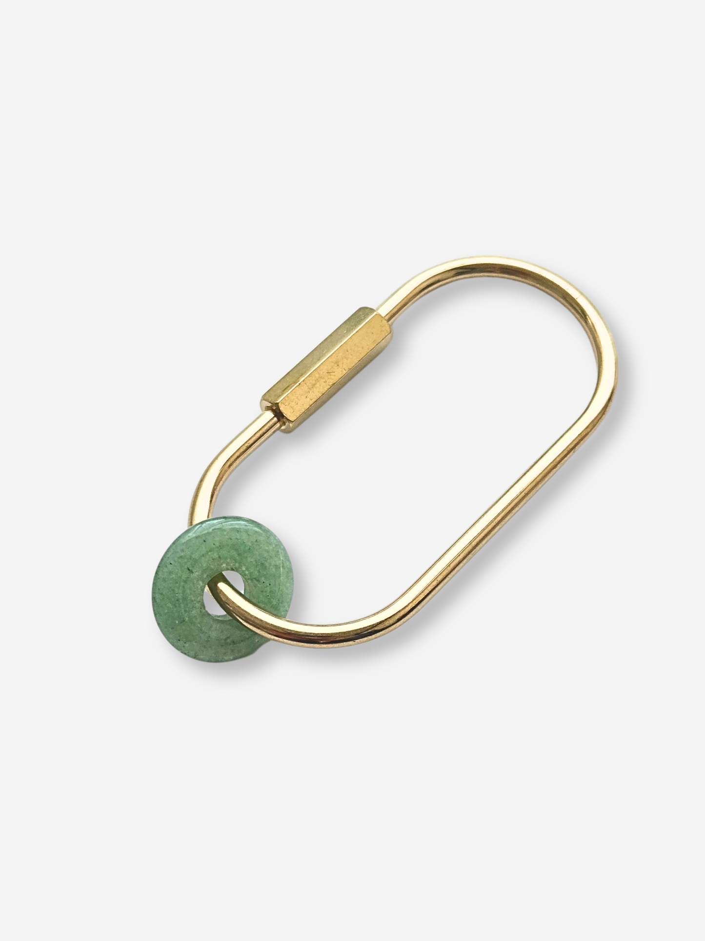 Natural Stone Carabiner Keychain