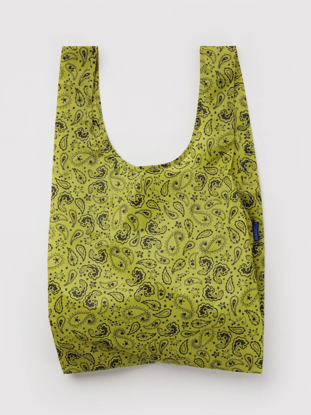 Standard Baggu Chartreuse Paisley