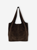 Suede Leather Boho Bag | Coffee