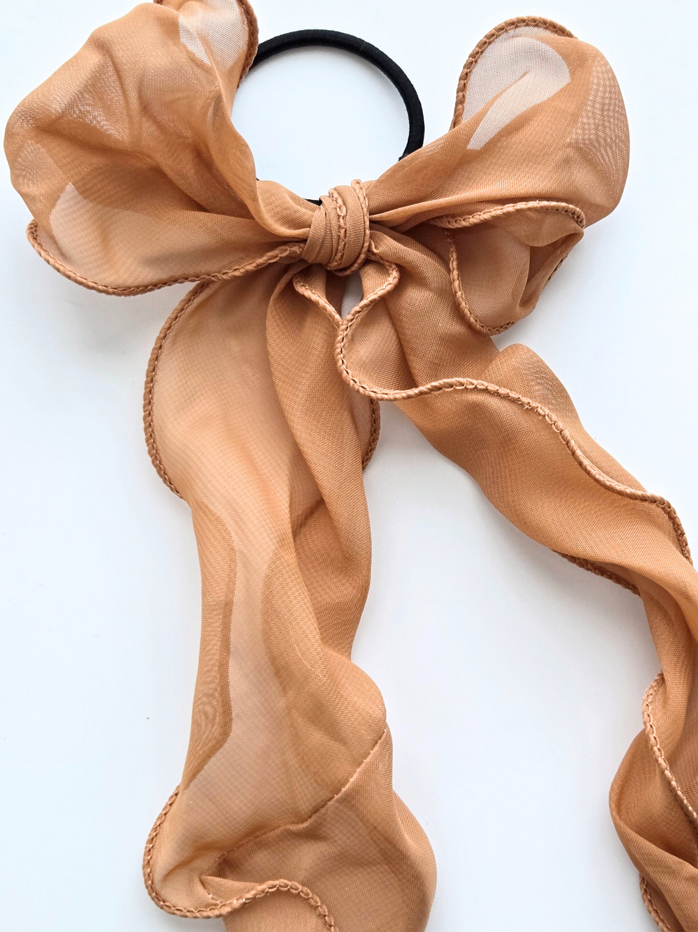 120 | bronze chiffon hair bow