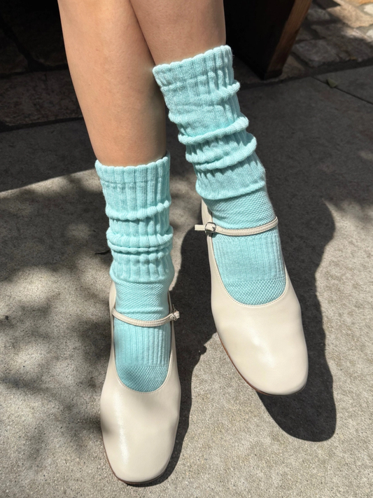 Ballet Socks Aqua