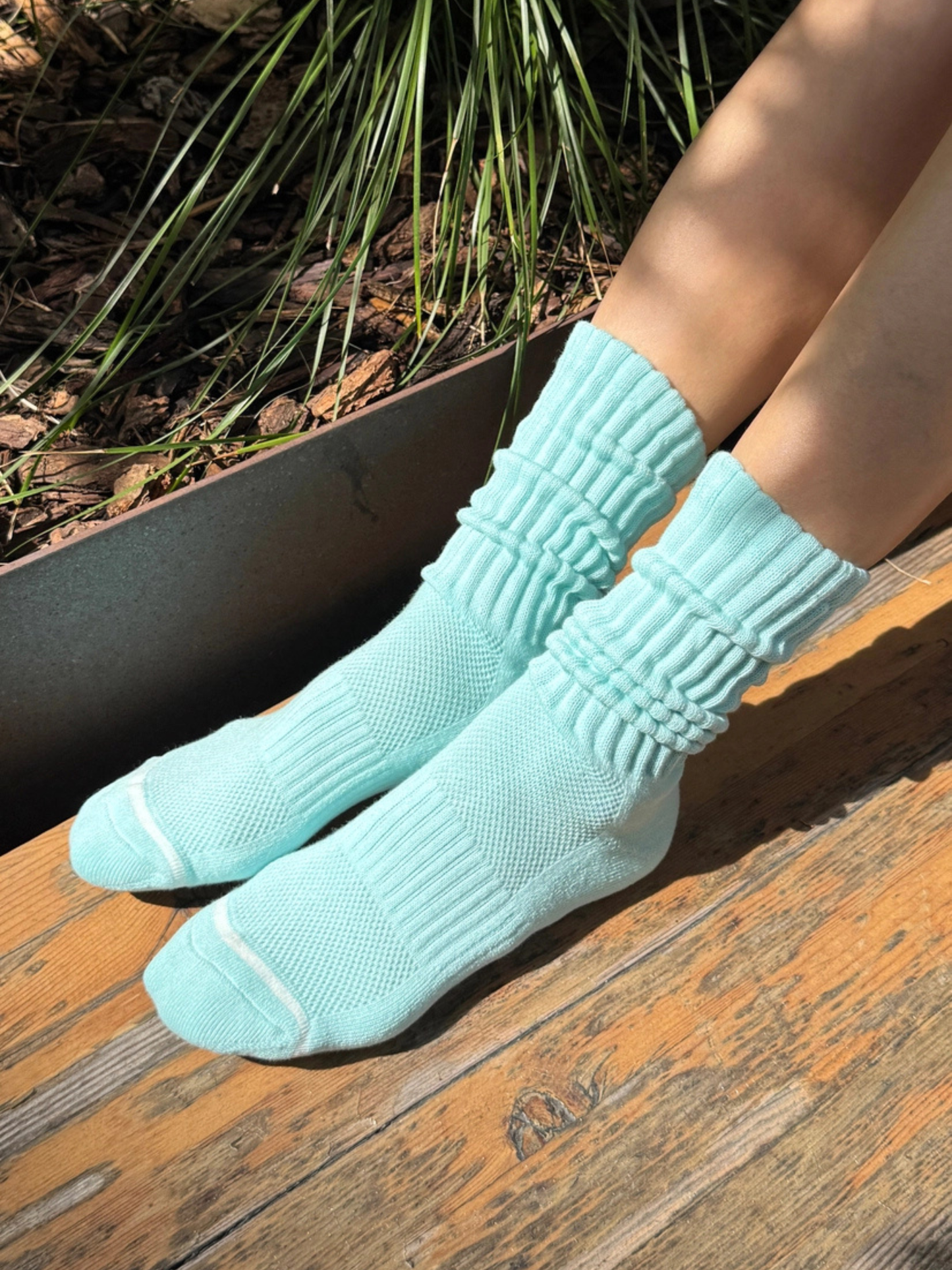 Ballet Socks Aqua