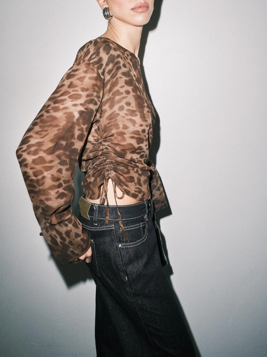 Emma Sheer Leopard Top
