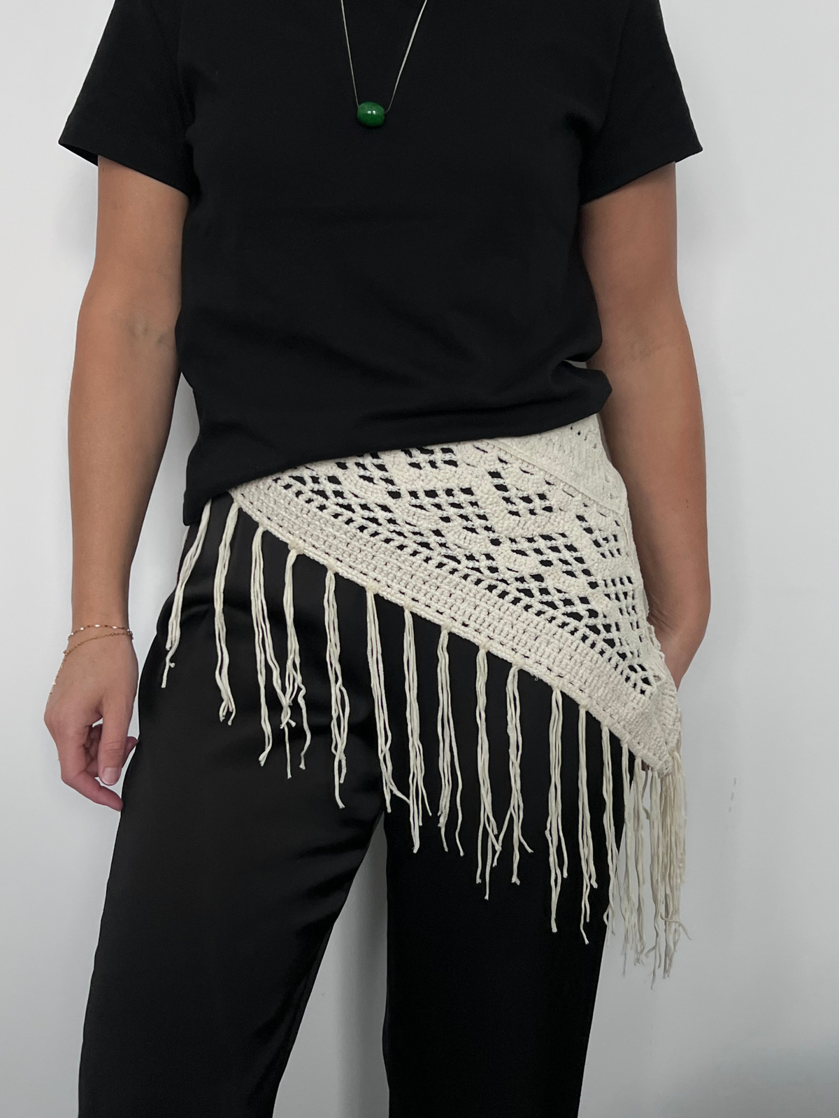 Crochet Triangle Scarf Large