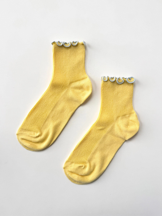 Petite Ruffle Sock Butter Baby Blue