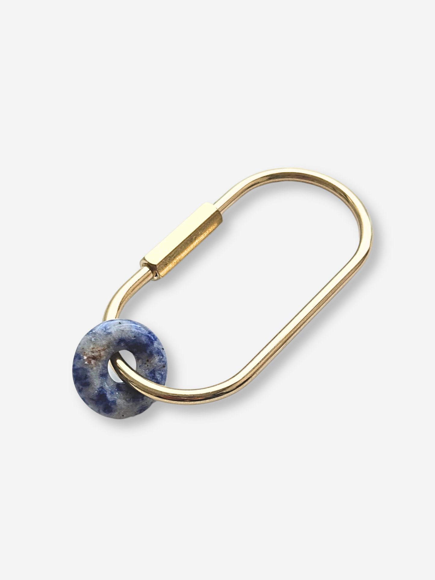 Natural Stone Carabiner Keychain