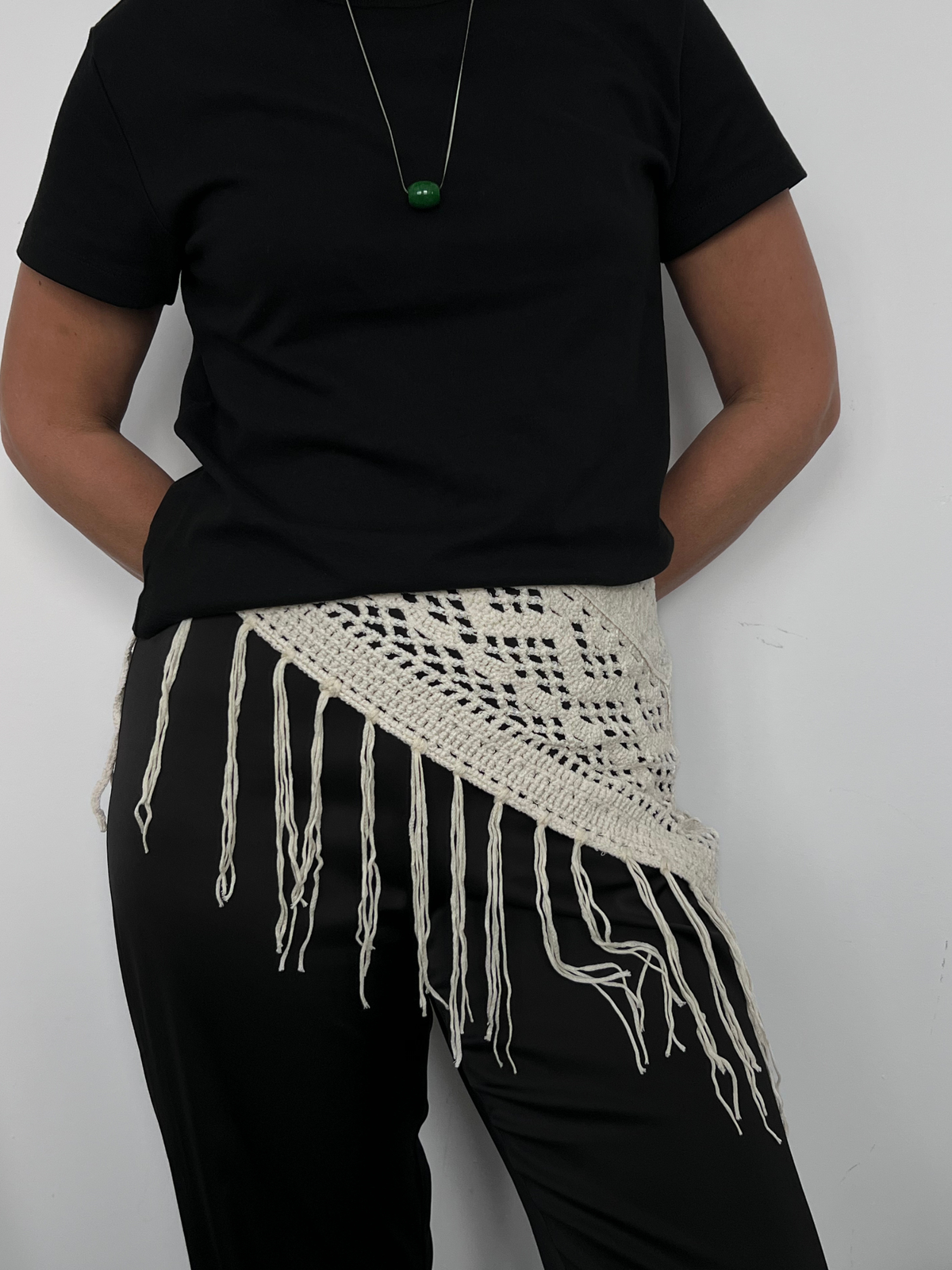 Crochet Triangle Scarf Large