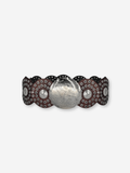 Cleopatra Boho Western Studded Leather Belt Coffee Brown