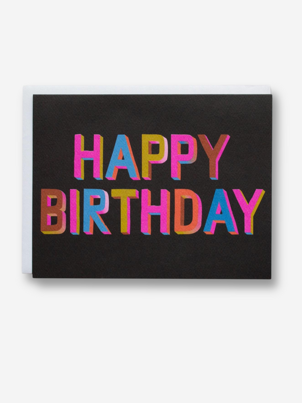 Happy Birthday 3D Brights Card