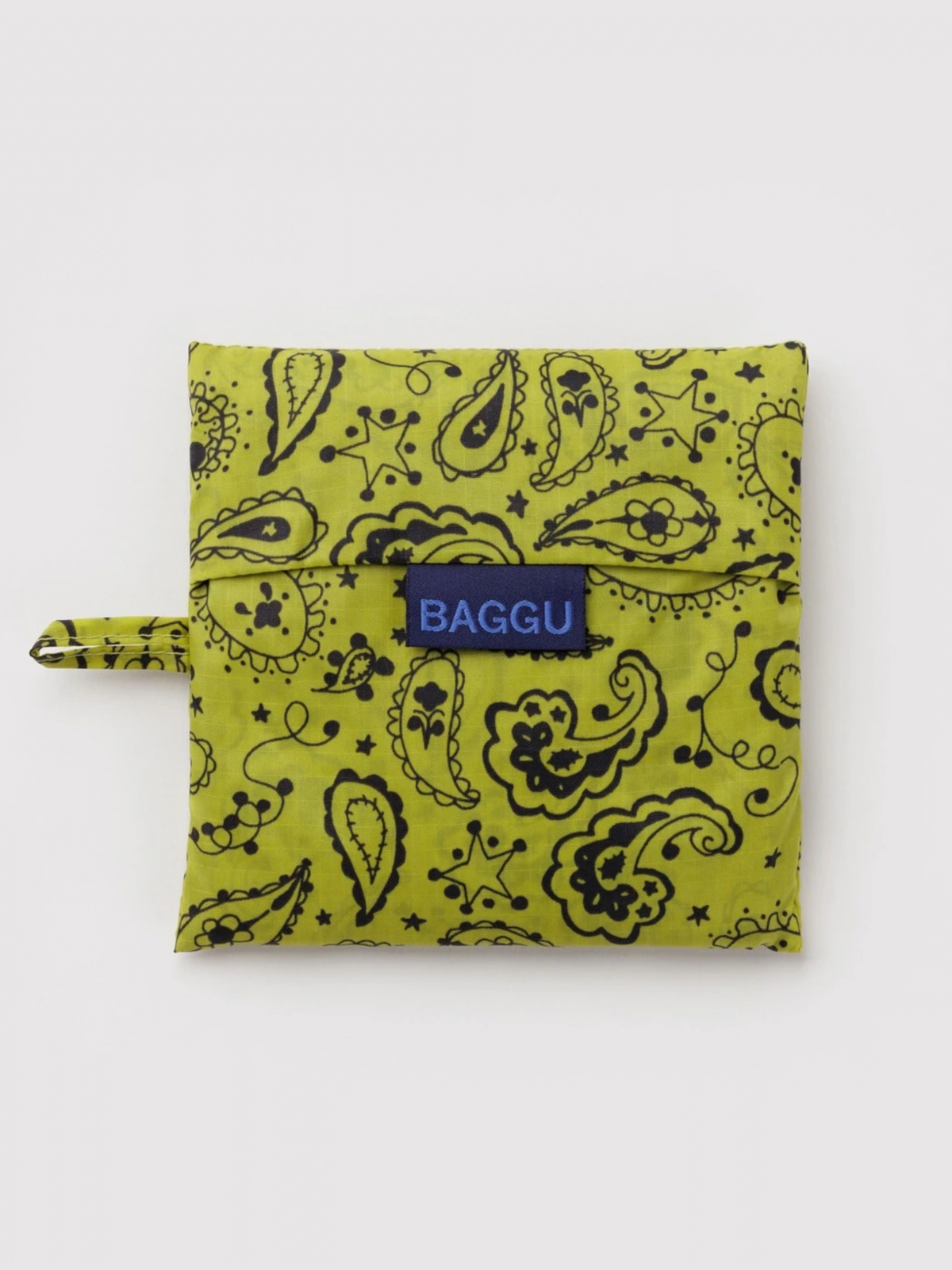Standard Baggu Chartreuse Paisley
