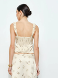 Emily Top Butter Yellow Floral