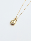 143 | clear ladybug necklace