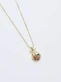 144 | rainbow ladybug necklace