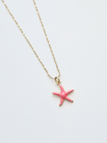 148 | pink starfish necklace