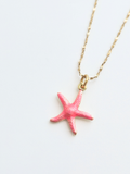 148 | pink starfish necklace