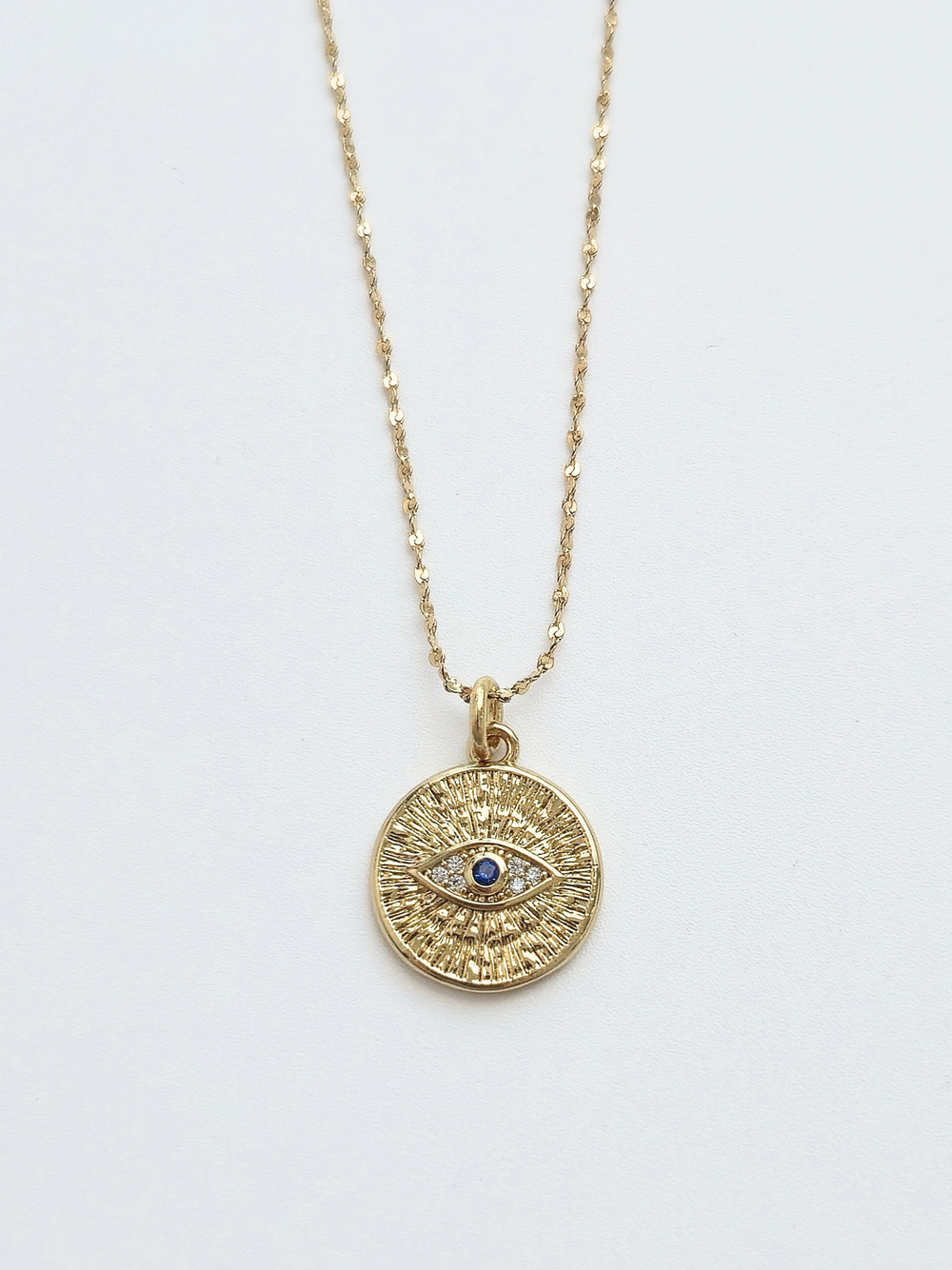 149 | evil eye medallion necklace