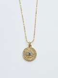 149 | evil eye medallion necklace