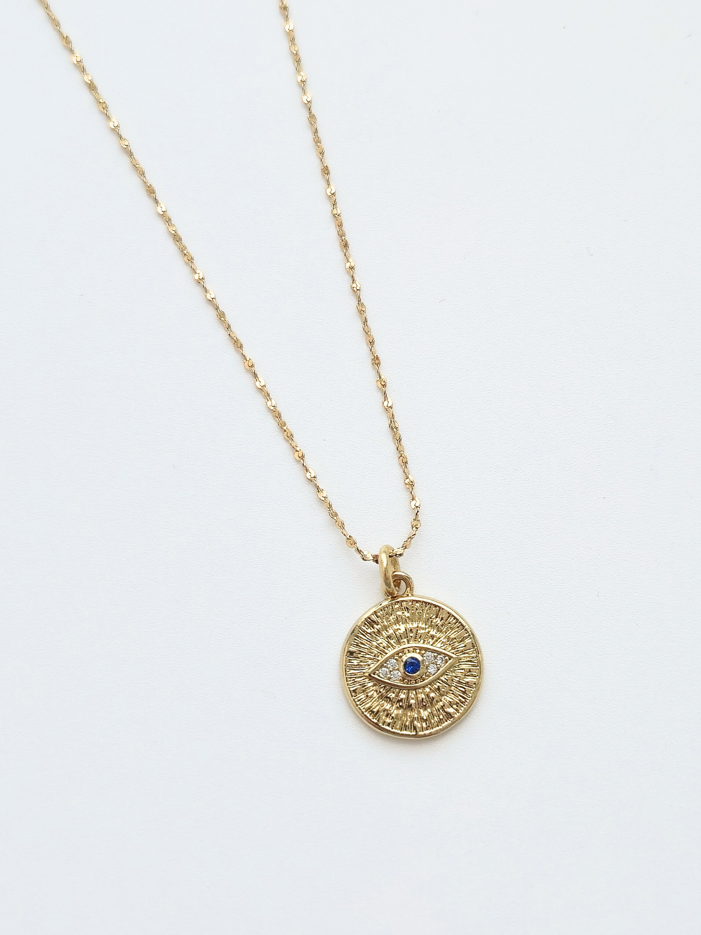 149 | evil eye medallion necklace