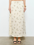 Emily Skirt Butter Yellow Floral