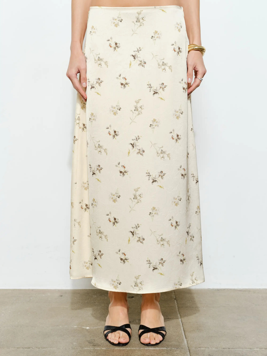 Emily Skirt Butter Yellow Floral