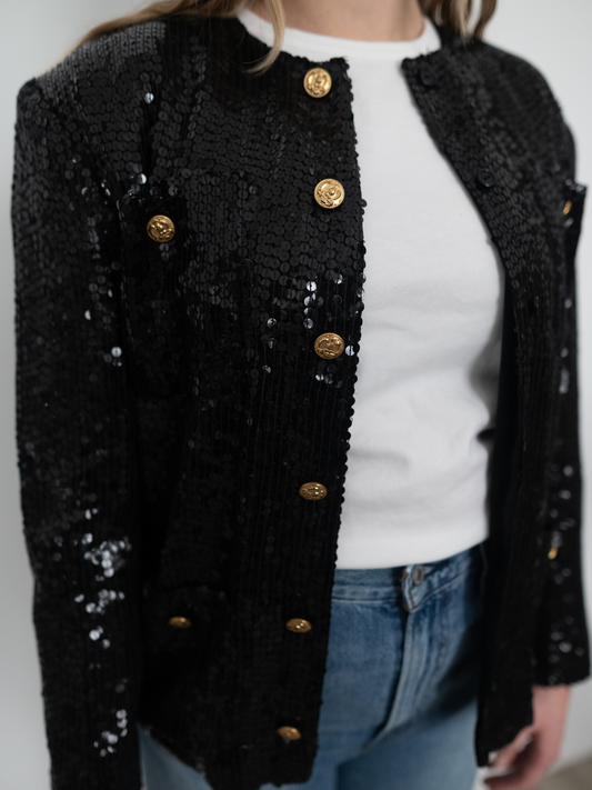 VINTAGE by TUU | St Marten Sequin Blazer (S)