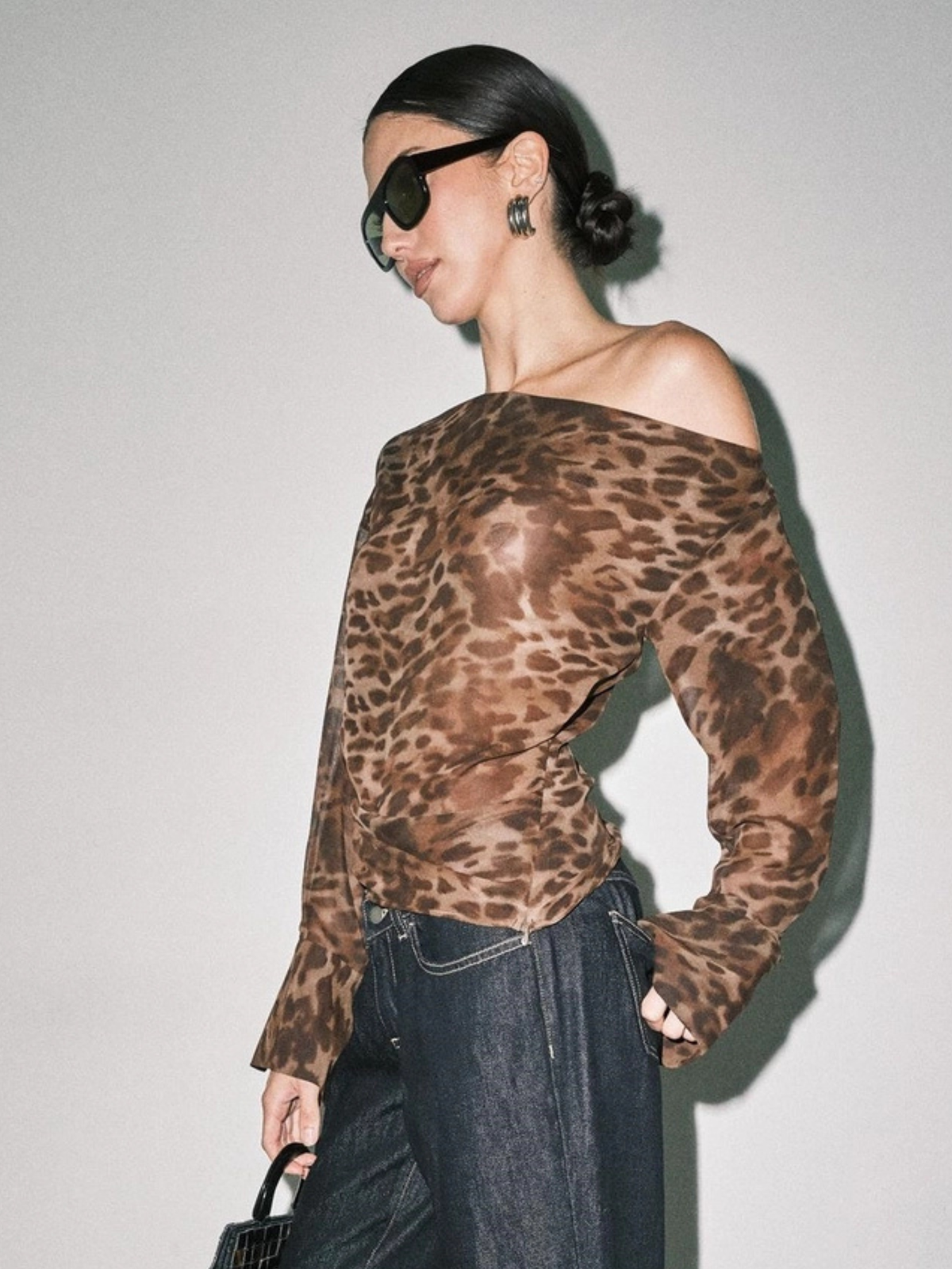 Emma Sheer Leopard Top
