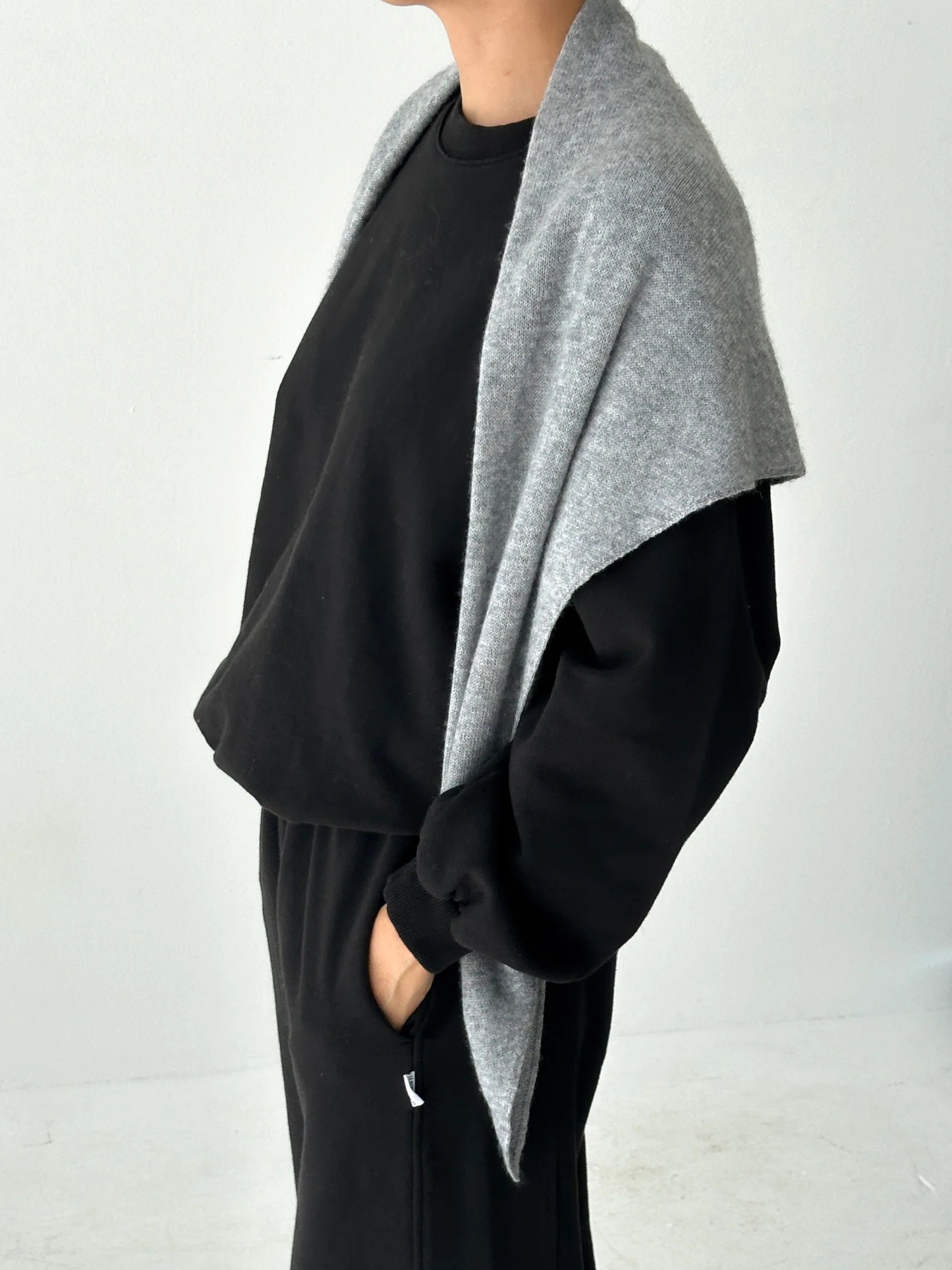 Cashmere Shawl Heather Grey