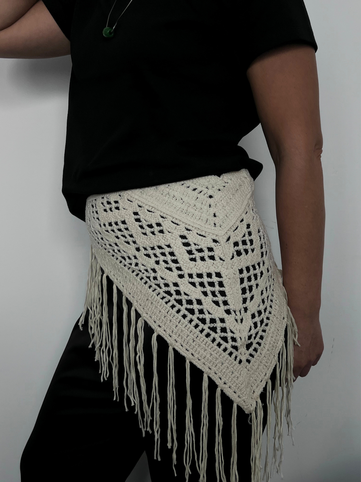 Crochet Triangle Scarf Large