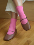 Her Socks Bright Pink