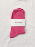 Her Socks Bright Pink