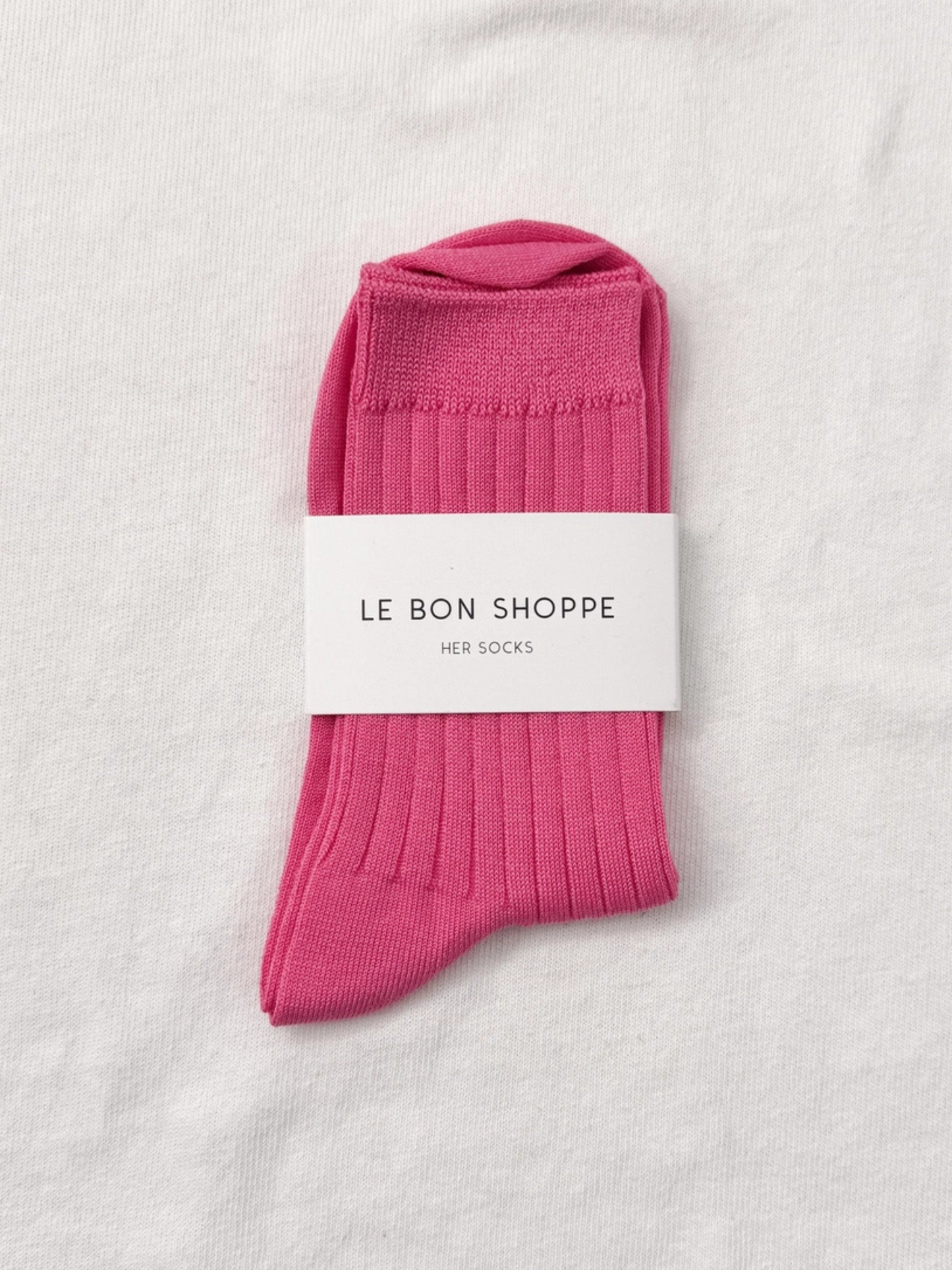 Her Socks Bright Pink